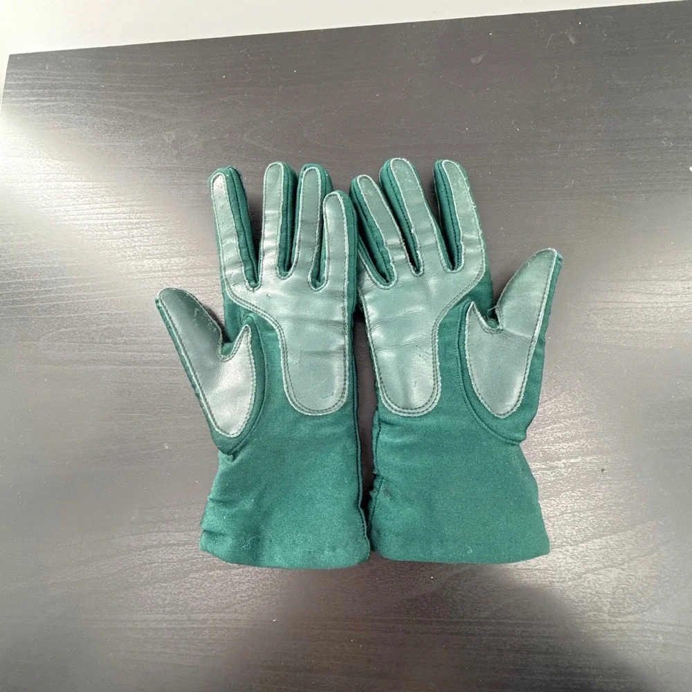 Jade Green‎ Thinsulate Scotchgard Winter Gloves Retro Cuff